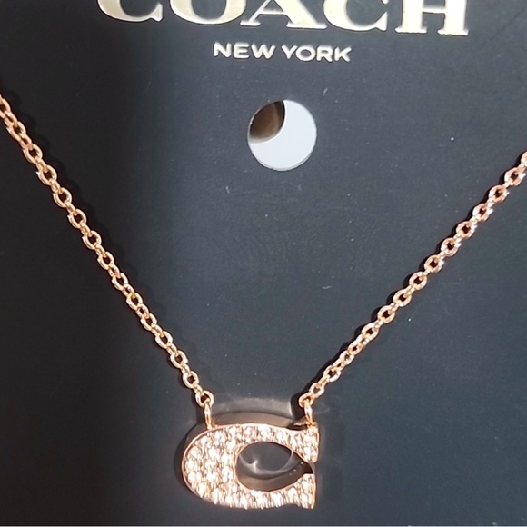 COACH Rosegold Necklace NWT - Picture 2 of 3